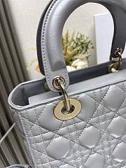Dior Medium Lady Dior Lamskin Leather 002-24cm - 5