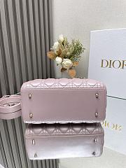 Dior Medium Lady Dior Lamskin Leather 004-24cm - 5