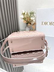 Dior Medium Lady Dior Petent leather 005-24cm - 3