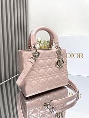 Dior Medium Lady Dior Petent leather 005-24cm - 2