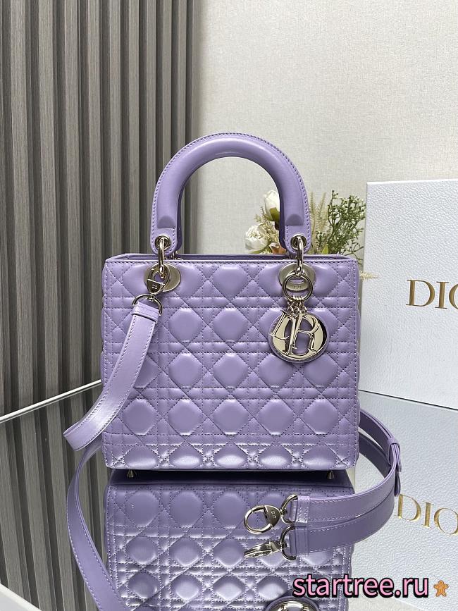 Dior Medium Lady Dior Lamskin Leather 006-24cm - 1