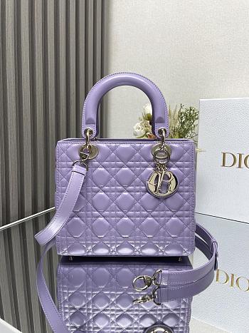 Dior Medium Lady Dior Lamskin Leather 006-24cm