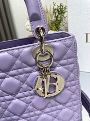 Dior Medium Lady Dior Lamskin Leather 006-24cm - 4