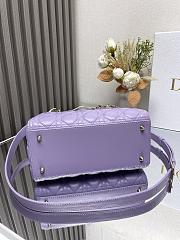 Dior Medium Lady Dior Lamskin Leather 006-24cm - 5