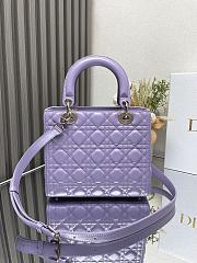 Dior Medium Lady Dior Lamskin Leather 006-24cm - 2