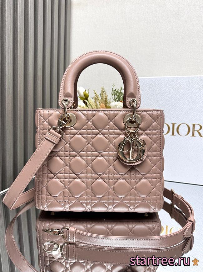Dior Medium Lady Dior Lamskin Leather 007-24cm - 1