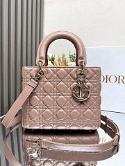 Dior Medium Lady Dior Lamskin Leather 007-24cm - 1