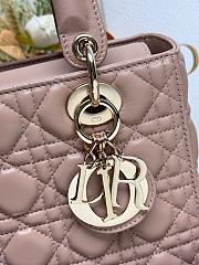 Dior Medium Lady Dior Lamskin Leather 007-24cm - 3