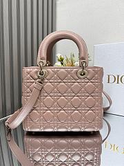 Dior Medium Lady Dior Lamskin Leather 007-24cm - 5