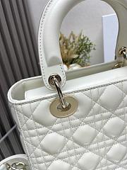Dior Medium Lady Dior Lamskin Leather 008-24cm - 3