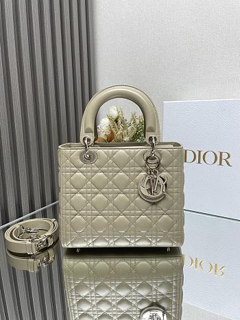 Dior Medium Lady Dior Lamskin Leather 009-24cm