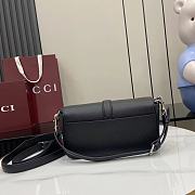 Gucci Small crossbody bag with hook closure Black- 23.5x12.5x6.5cm - 5
