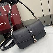 Gucci Small crossbody bag with hook closure Black- 23.5x12.5x6.5cm - 3