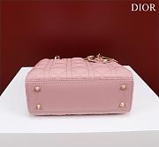 Dior Small Lady Dior Bag Pink-20cm - 5