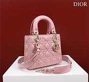 Dior Small Lady Dior Bag Pink-20cm - 4