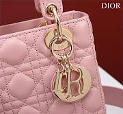 Dior Small Lady Dior Bag Pink-20cm - 2