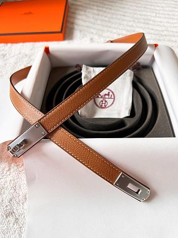 Hermes Kelly Belt Brown