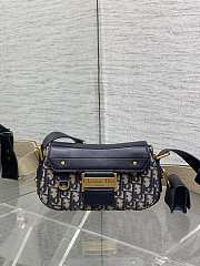 Dior Small Streetchic Bag Blue Oblique- 24x5x12.5cm - 1