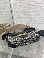 Dior Small Streetchic Bag Blue Oblique- 24x5x12.5cm - 2