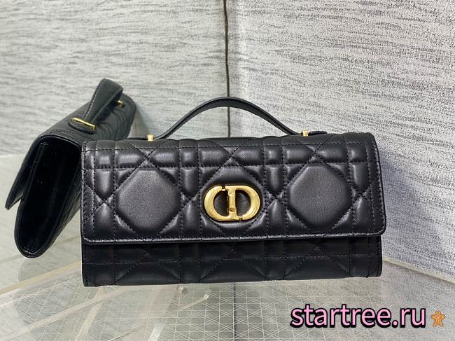 Dior Miss Caro Top Handle Pouch Black-24x12x4cm - 1