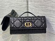 Dior Miss Caro Top Handle Pouch Black-24x12x4cm - 1