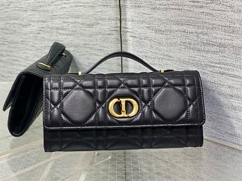 Dior Miss Caro Top Handle Pouch Black-24x12x4cm