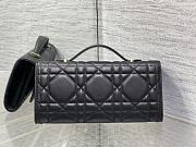Dior Miss Caro Top Handle Pouch Black-24x12x4cm - 2