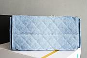 CHANEL 25 Medium Handbag Washed Denim & Gold-Tone Metal Blue - 3