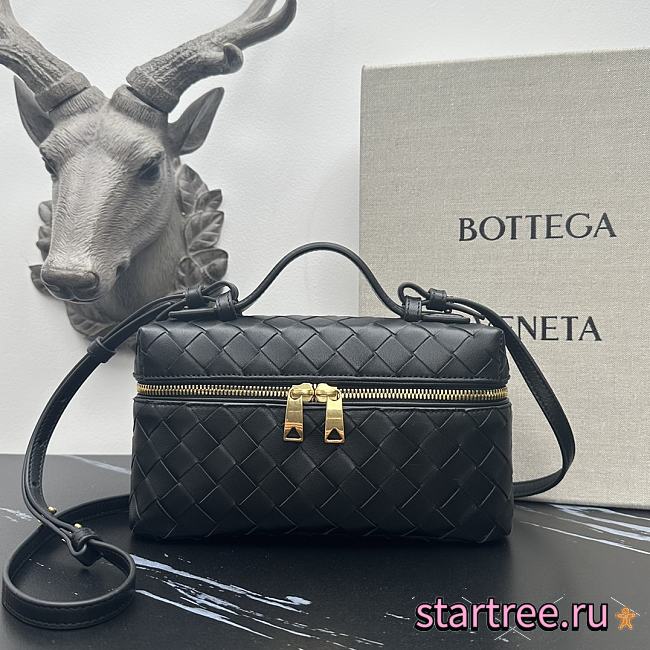 Bottega Veneta Bang Bang Vanity Case Black - 23*12.5*6cm - 1