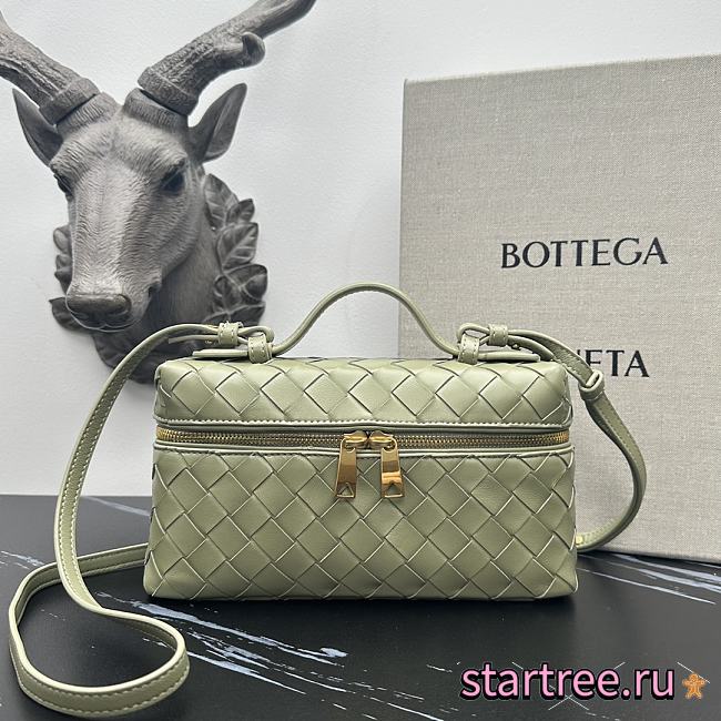 Bottega Veneta Bang Bang Vanity Case Green - 23*12.5*6cm - 1
