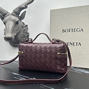 Bottega Veneta Bang Bang Vanity Case Burgundy - 23*12.5*6cm - 2