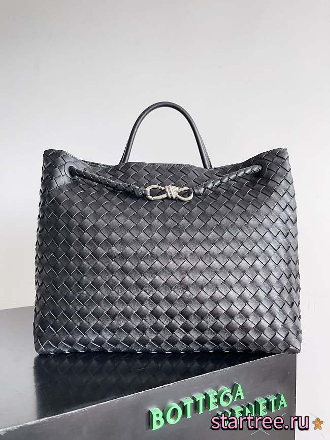 Bottega Veneta Large Andiamo Black Silver-42cm - 1
