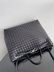 Bottega Veneta Large Andiamo Black Silver-42cm - 2