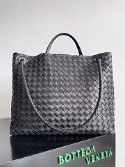 Bottega Veneta Large Andiamo Black Silver-42cm - 3