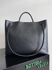 BOTTEGA VENETA Andiamo Large Tote Black Silver-42cm - 2