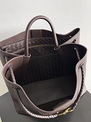 BOTTEGA VENETA Andiamo Large Tote Chocolate Gold-42cm - 5
