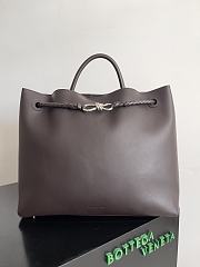 BOTTEGA VENETA Andiamo Large Tote Chocolete Silver-42cm - 1