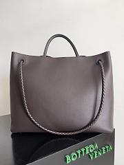 BOTTEGA VENETA Andiamo Large Tote Chocolete Silver-42cm - 5
