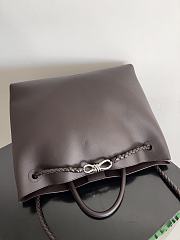 BOTTEGA VENETA Andiamo Large Tote Chocolete Silver-42cm - 3