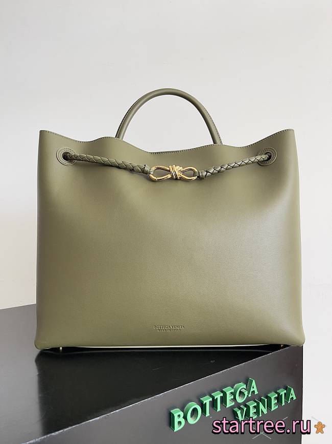 BOTTEGA VENETA Andiamo Large Tote Green-42cm - 1