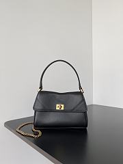 Balenciaga Women's Rodeo Nano Bag With Chain in Black-16x9.9x4.5cm - 1
