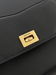 Balenciaga Women's Rodeo Nano Bag With Chain in Black-16x9.9x4.5cm - 4