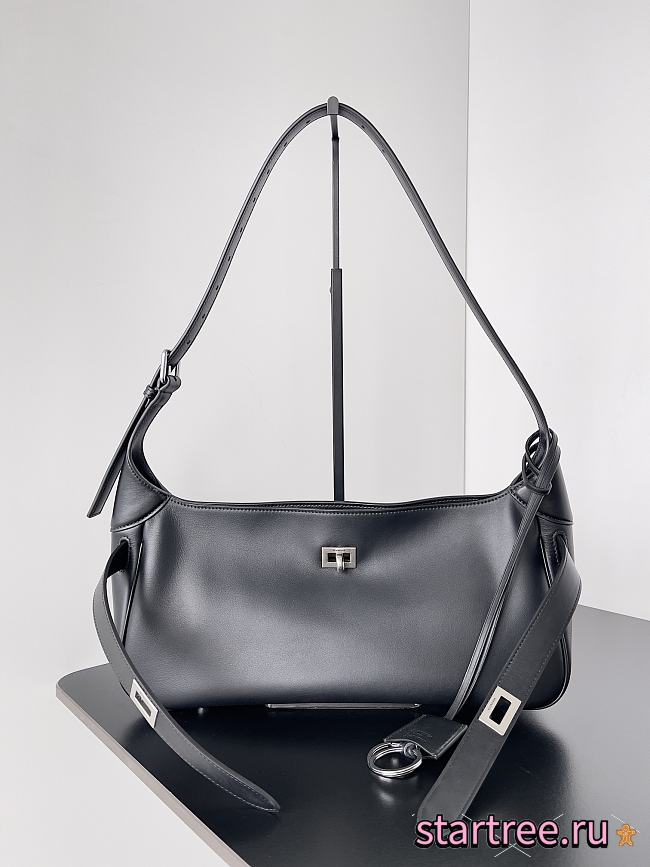 Balenciaga Women's Bel Air Medium Shoulder Bag in Black-29.9x17x19.8cm - 1