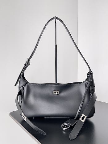 Balenciaga Women's Bel Air Medium Shoulder Bag in Black-29.9x17x19.8cm