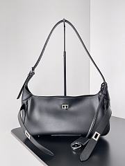 Balenciaga Women's Bel Air Medium Shoulder Bag in Black-29.9x17x19.8cm - 4