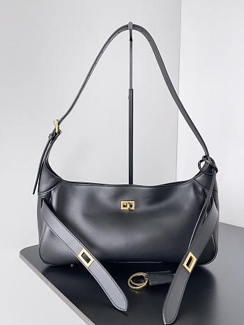 Balenciaga Women's Bel Air Medium Shoulder Bag in Gold Hardware-29.9x17x19.8cm