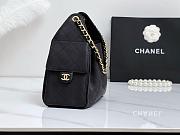 Chanel 25C Hobo In Calfskin Leather Black-30*26*14CM - 2
