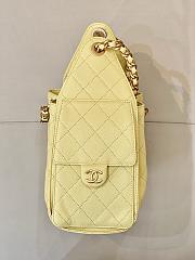 Chanel 25C Hobo In Calfskin Leather Yellow-30*26*14CM - 4