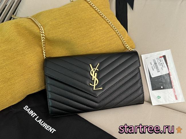 YSL Saint Laurent Envelope Chain Wallet 5092 - 1