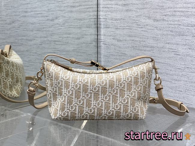 Dior Medium DiorTravel Nomad Pouch Gold-Tone Dior Oblique Jacquard-22cm - 1